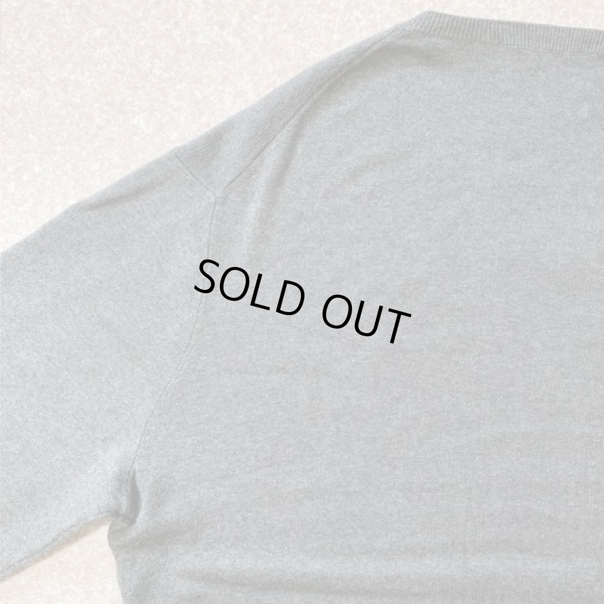 画像11: 「Polo RALPH LAUREN(ポロ ラルフローレン)」ピマコットン ポニー刺繍 Vネック ライトグレー ニット (11)