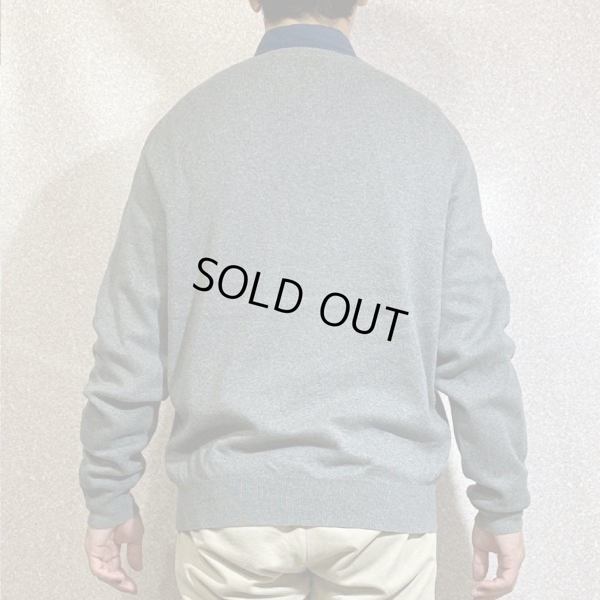 画像20: 「Polo RALPH LAUREN(ポロ ラルフローレン)」ピマコットン ポニー刺繍 Vネック ライトグレー ニット (20)