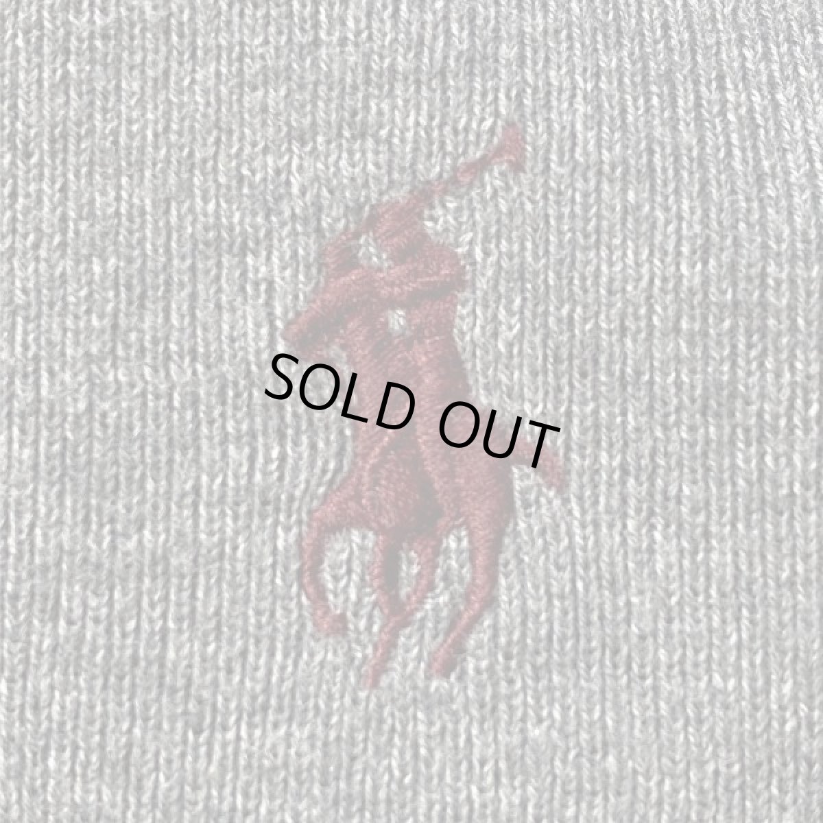 画像5: 「Polo RALPH LAUREN(ポロ ラルフローレン)」ピマコットン ポニー刺繍 Vネック ライトグレー ニット (5)