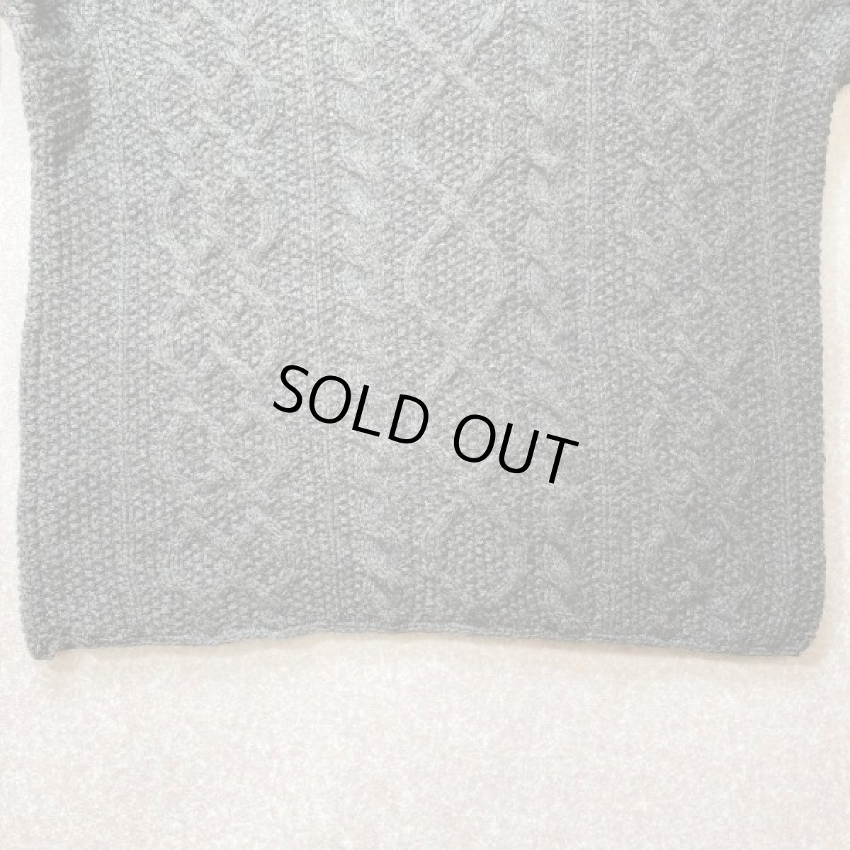 画像10: 「J.Crew(J.クルー)」ウール チャコール アラン フィッシャーマンズ セーター ニット (10)