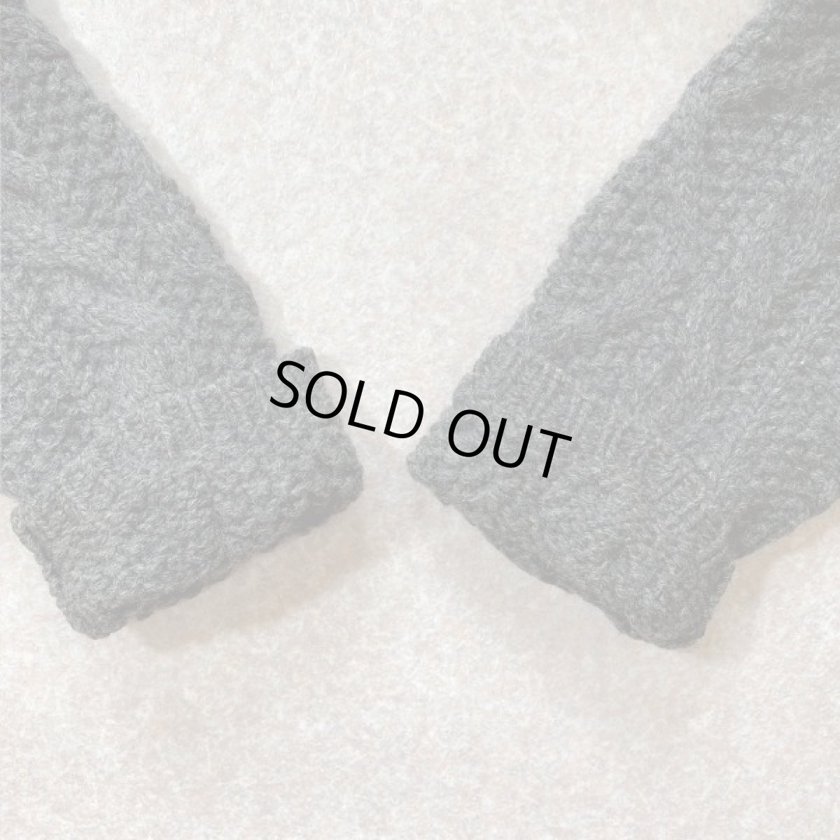 画像11: 「J.Crew(J.クルー)」ウール チャコール アラン フィッシャーマンズ セーター ニット (11)