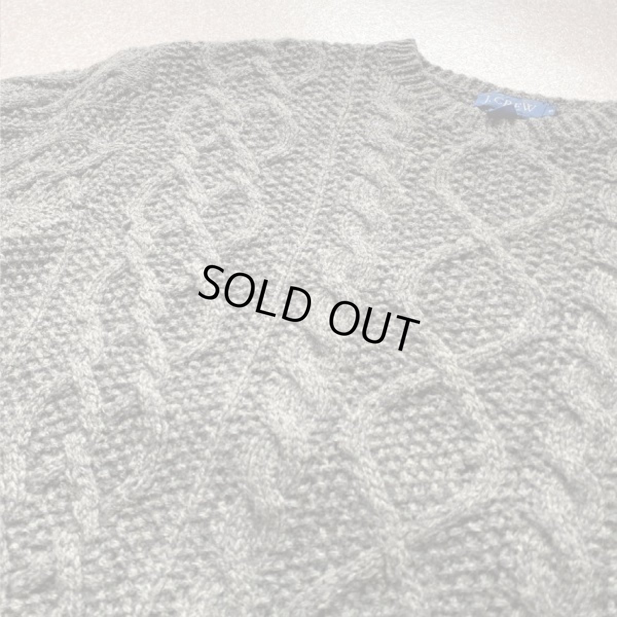 画像15: 「J.Crew(J.クルー)」ウール チャコール アラン フィッシャーマンズ セーター ニット (15)