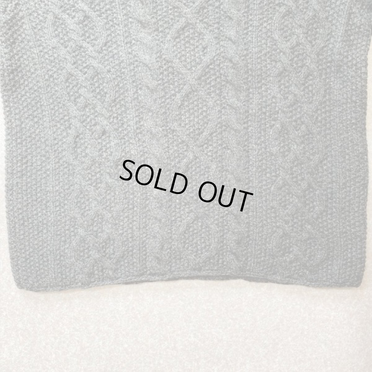 画像7: 「J.Crew(J.クルー)」ウール チャコール アラン フィッシャーマンズ セーター ニット (7)