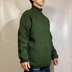 画像16: 「J.Crew(J.クルー)」ウール  ラグランスリーブ オリーブ ロールネック ニット (16)