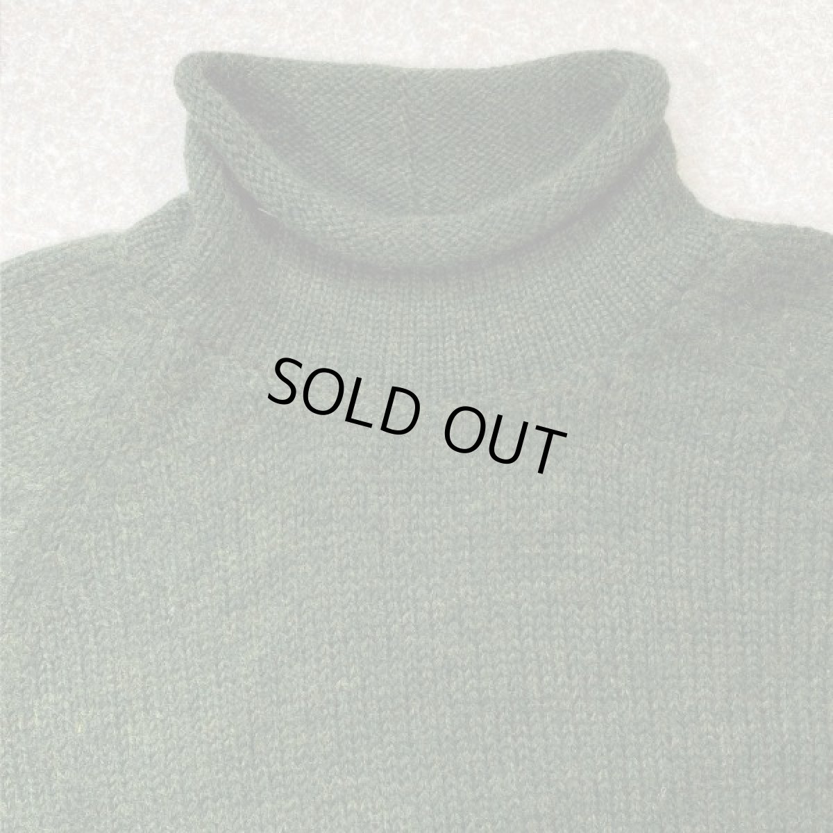 画像3: 「J.Crew(J.クルー)」ウール  ラグランスリーブ オリーブ ロールネック ニット (3)