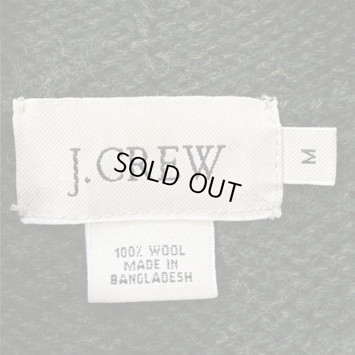 画像5: 「J.Crew(J.クルー)」ウール  ラグランスリーブ オリーブ ロールネック ニット (5)