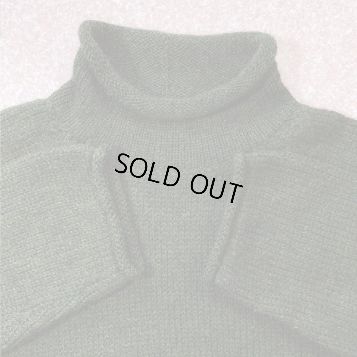 画像6: 「J.Crew(J.クルー)」ウール  ラグランスリーブ オリーブ ロールネック ニット (6)