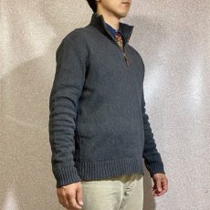 画像17: 「POLO RALPH LAUREN(ポロ ラルフローレン)」ハーフジップ ポニー刺繍 チャコール コットン ニット (17)