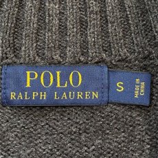 画像7: 「POLO RALPH LAUREN(ポロ ラルフローレン)」ハーフジップ ポニー刺繍 チャコール コットン ニット (7)