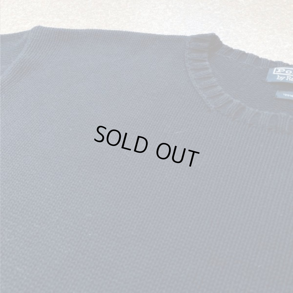 画像15: 「Polo RALPH LAUREN(ポロ ラルフローレン)」ポニー刺繍 クルーネック ネイビー ニット (15)