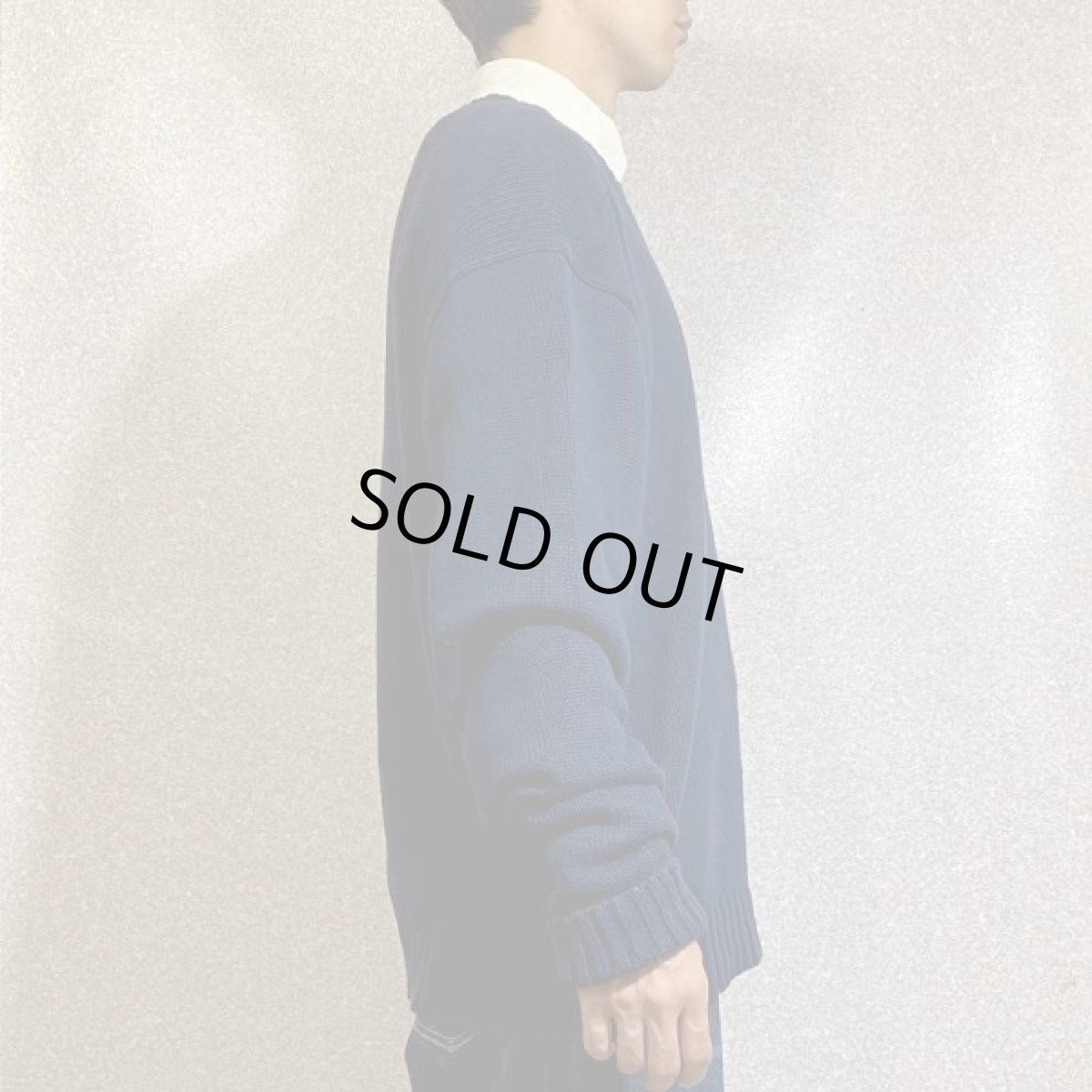 画像18: 「Polo RALPH LAUREN(ポロ ラルフローレン)」ポニー刺繍 クルーネック ネイビー ニット (18)