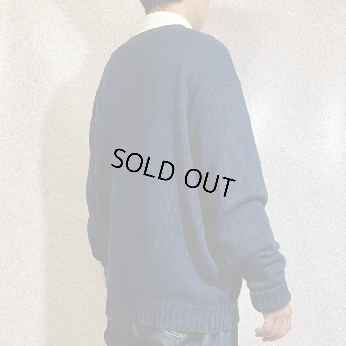 画像19: 「Polo RALPH LAUREN(ポロ ラルフローレン)」ポニー刺繍 クルーネック ネイビー ニット (19)