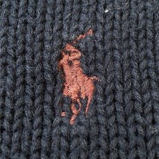 画像5: 「Polo RALPH LAUREN(ポロ ラルフローレン)」ポニー刺繍 クルーネック ネイビー ニット (5)