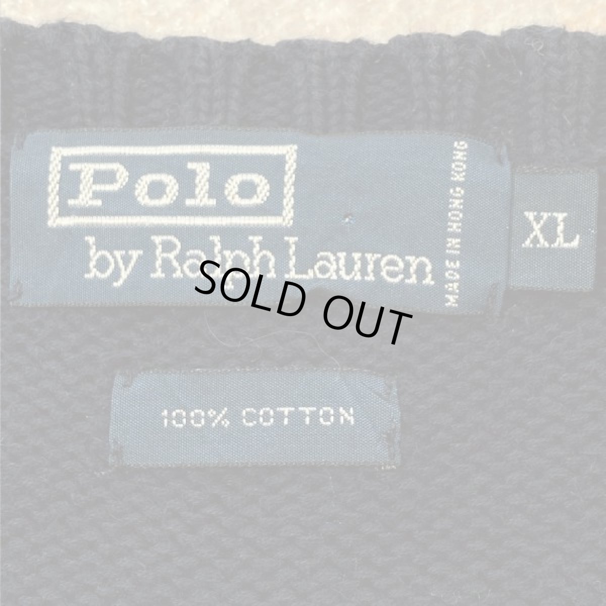 画像6: 「Polo RALPH LAUREN(ポロ ラルフローレン)」ポニー刺繍 クルーネック ネイビー ニット (6)