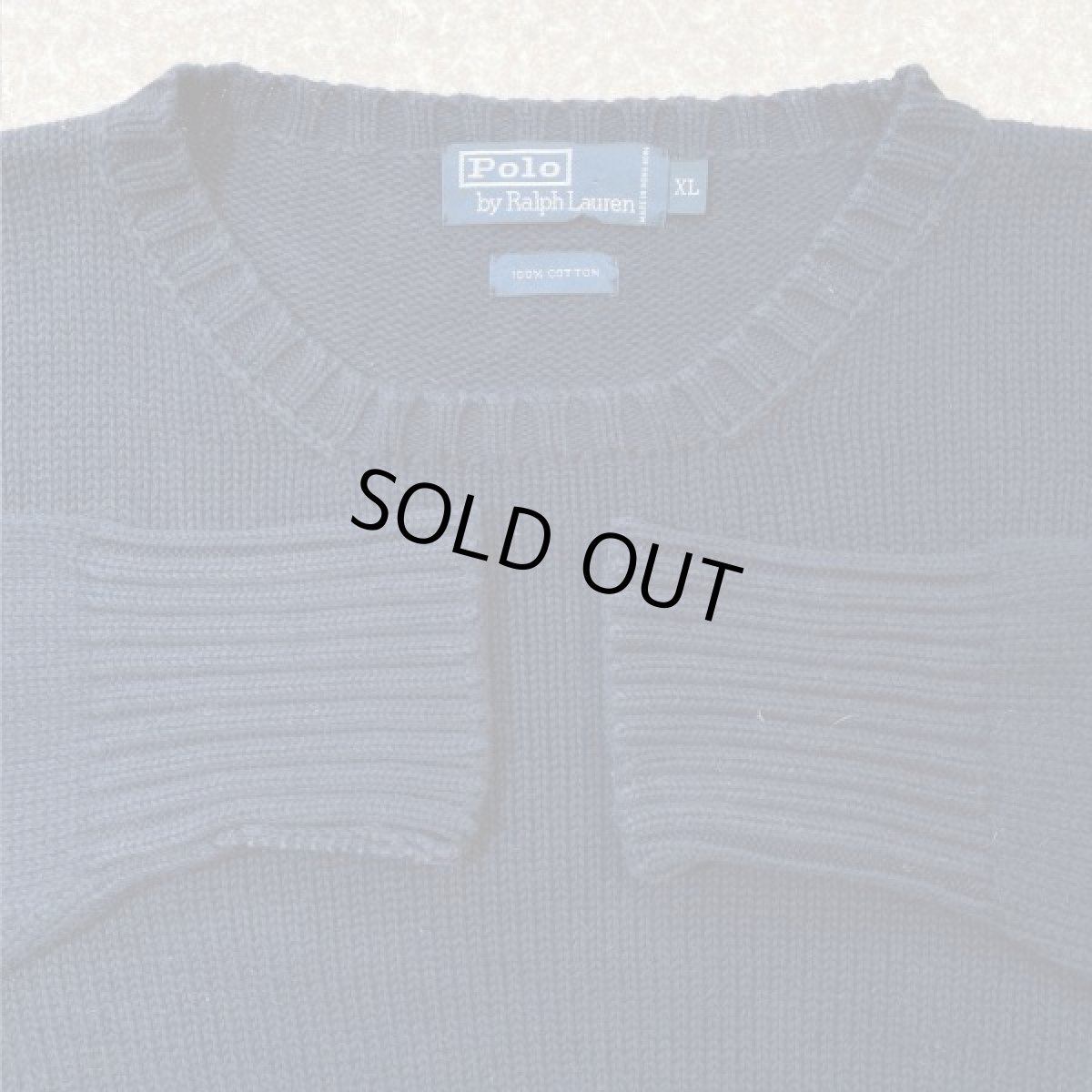 画像7: 「Polo RALPH LAUREN(ポロ ラルフローレン)」ポニー刺繍 クルーネック ネイビー ニット (7)