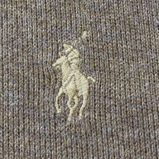 画像5: 「Polo RALPH LAUREN(ポロ ラルフローレン)」ハーフジップ ポニー刺繍 キャメル コットン ニット (5)