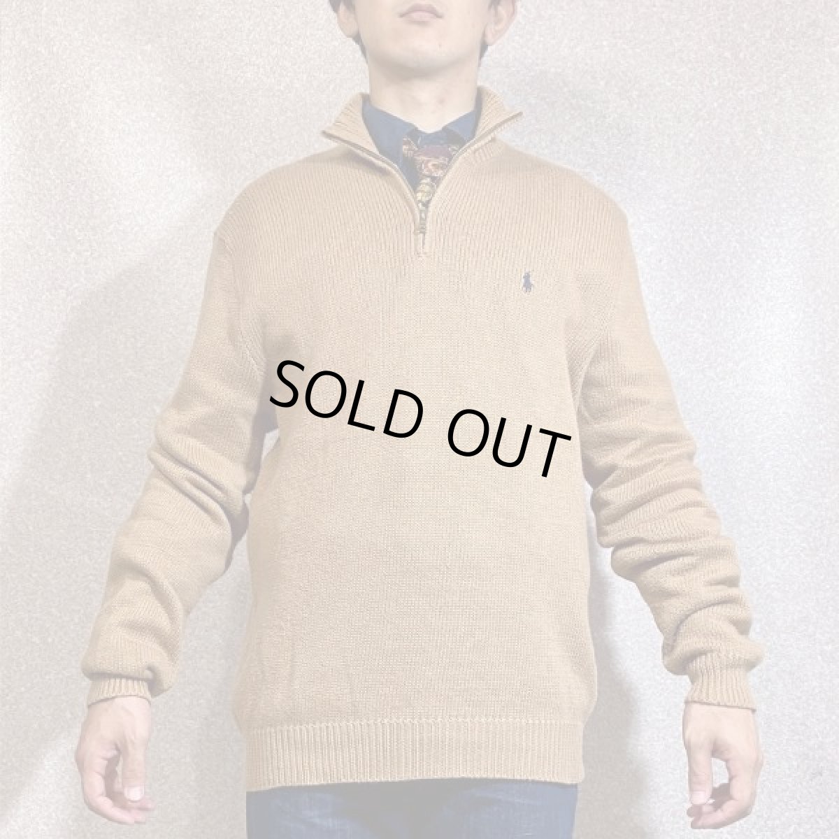 画像16: 「POLO RALPH LAUREN(ポロ ラルフローレン)」ポニー刺繍 ハーフジップ コーヒーブラウン ニット (16)