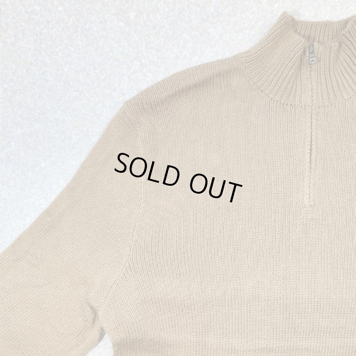 画像2: 「POLO RALPH LAUREN(ポロ ラルフローレン)」ポニー刺繍 ハーフジップ コーヒーブラウン ニット (2)