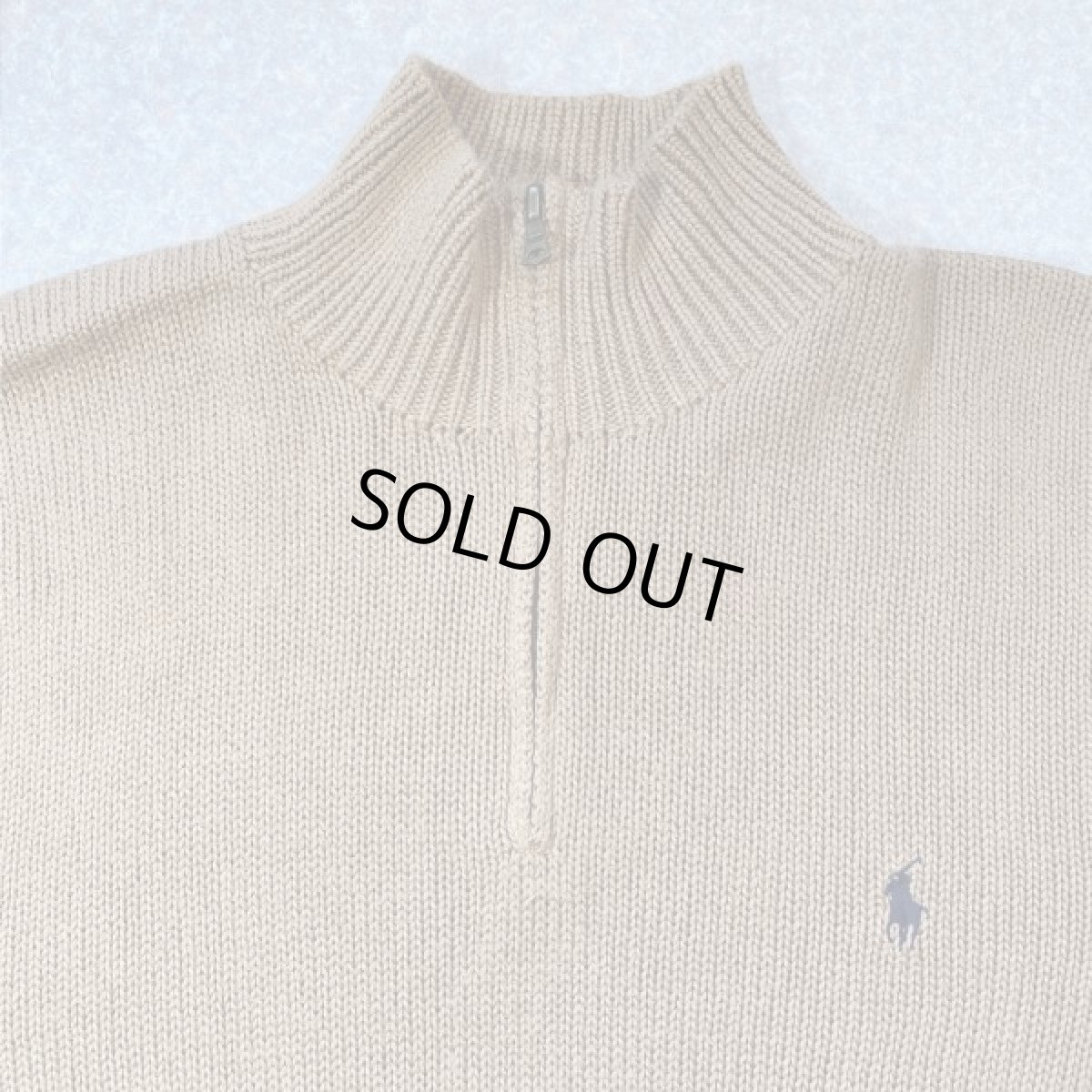 画像3: 「POLO RALPH LAUREN(ポロ ラルフローレン)」ポニー刺繍 ハーフジップ コーヒーブラウン ニット (3)