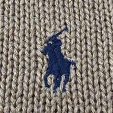 画像5: 「POLO RALPH LAUREN(ポロ ラルフローレン)」ポニー刺繍 ハーフジップ コーヒーブラウン ニット (5)