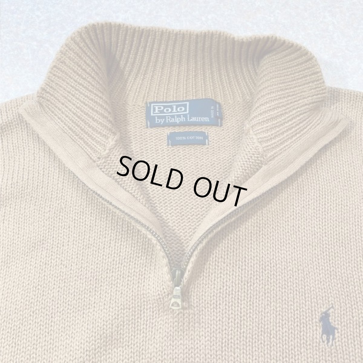 画像6: 「POLO RALPH LAUREN(ポロ ラルフローレン)」ポニー刺繍 ハーフジップ コーヒーブラウン ニット (6)