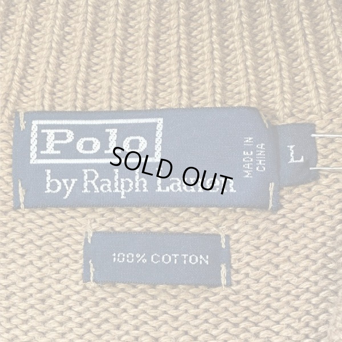 画像8: 「POLO RALPH LAUREN(ポロ ラルフローレン)」ポニー刺繍 ハーフジップ コーヒーブラウン ニット (8)