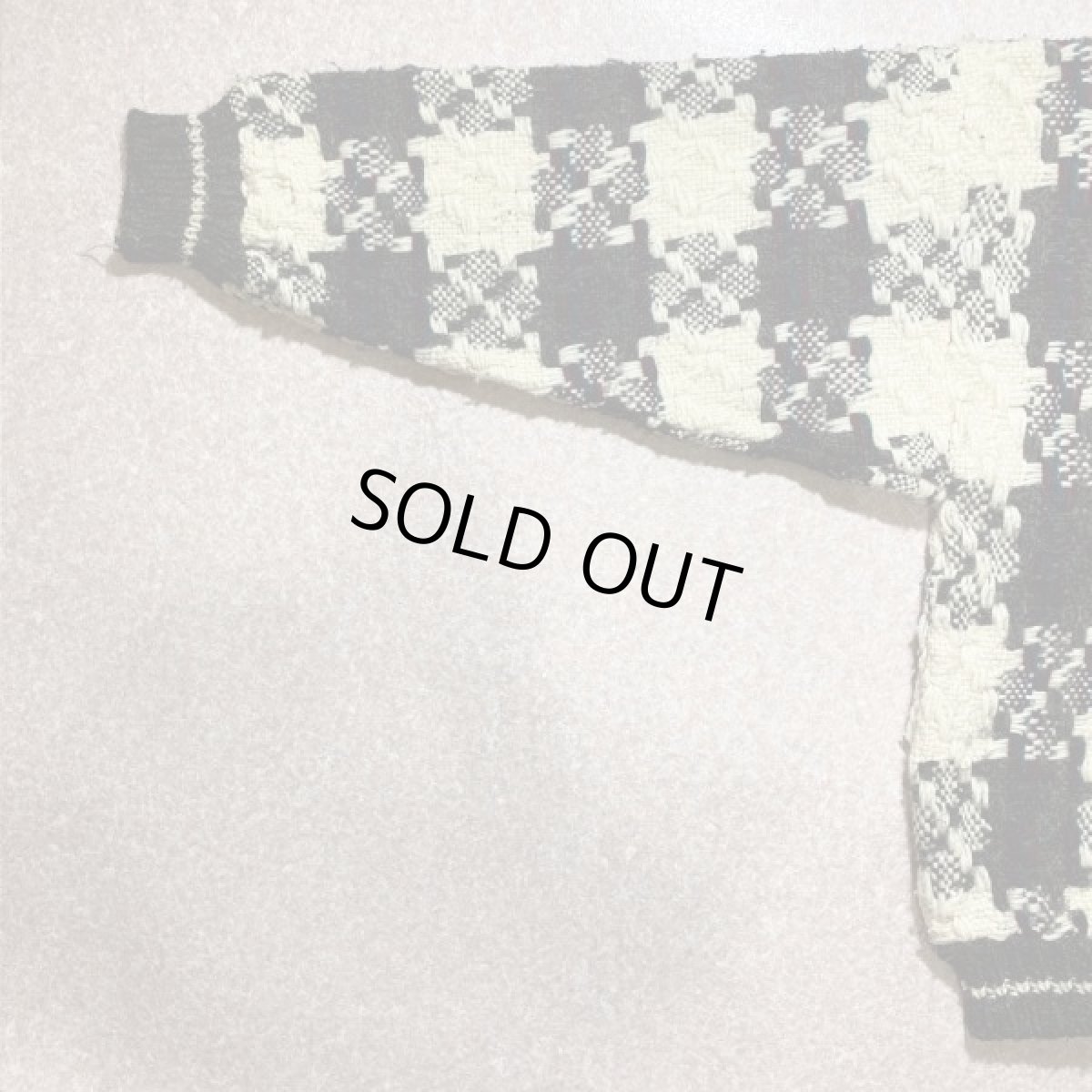 画像11: 「San Cristobal(サン クリストバル)」チェック クルーネック ハンドニット (11)