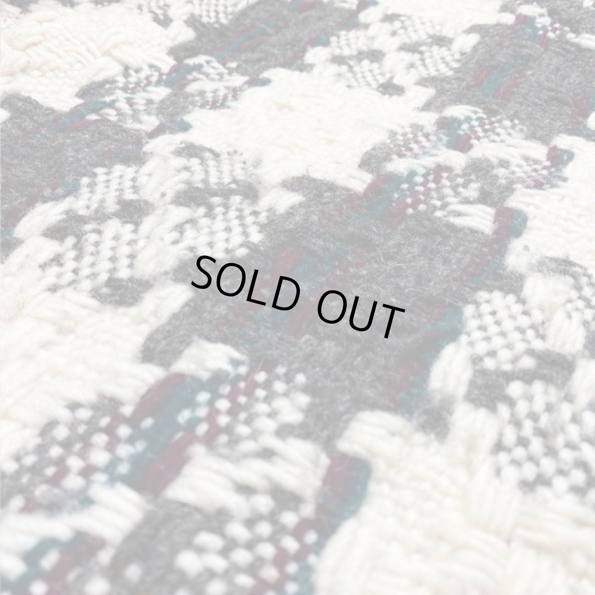 画像13: 「San Cristobal(サン クリストバル)」チェック クルーネック ハンドニット (13)