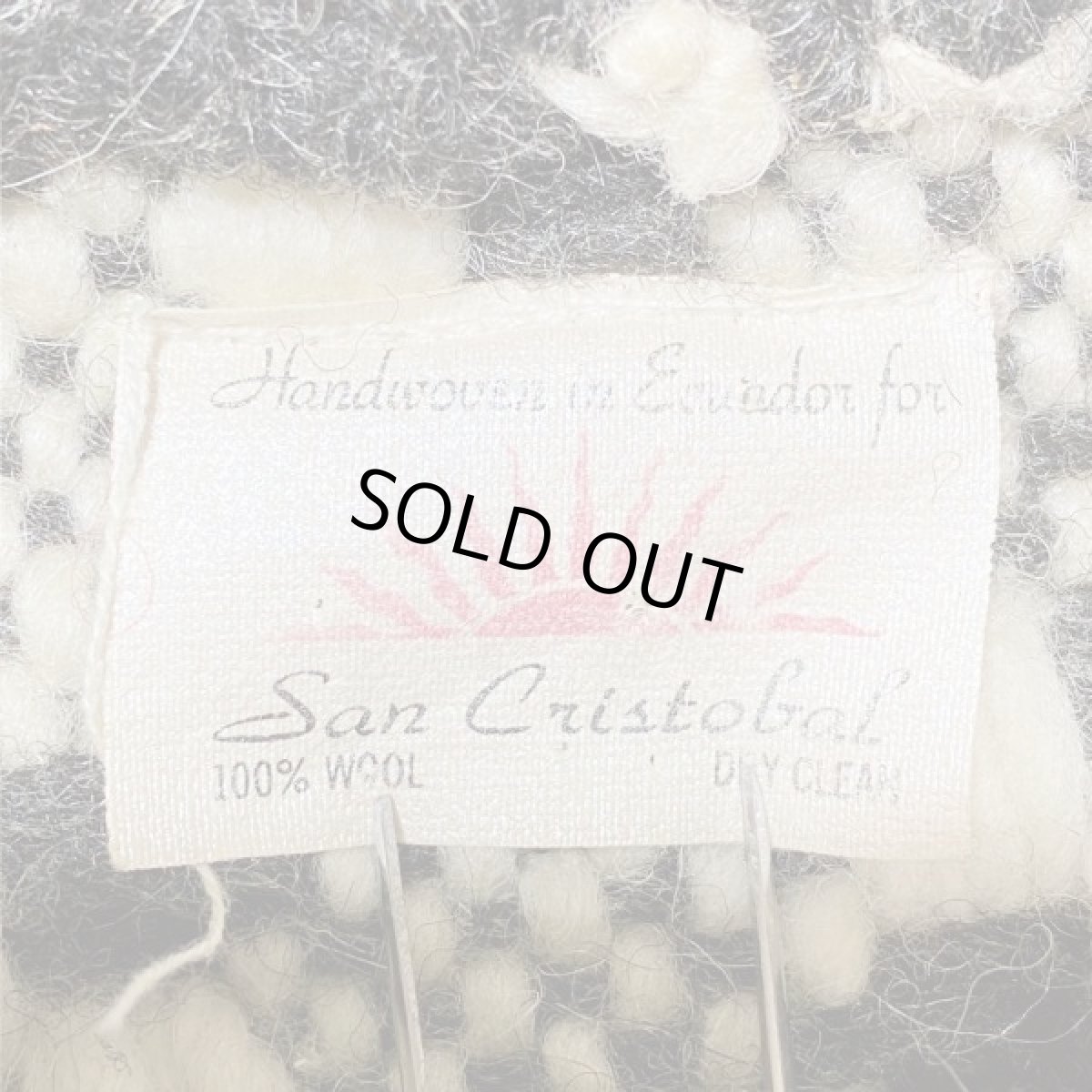 画像7: 「San Cristobal(サン クリストバル)」チェック クルーネック ハンドニット (7)