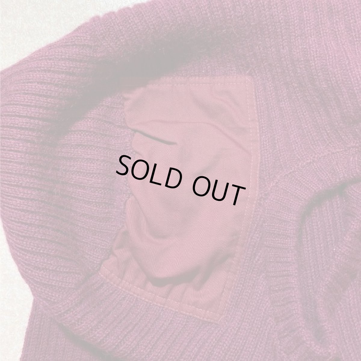 画像14: 「L.L.Bean(エルエルビーン)」ボルドー コマンド グレートブリテン製 ウール ニット (14)