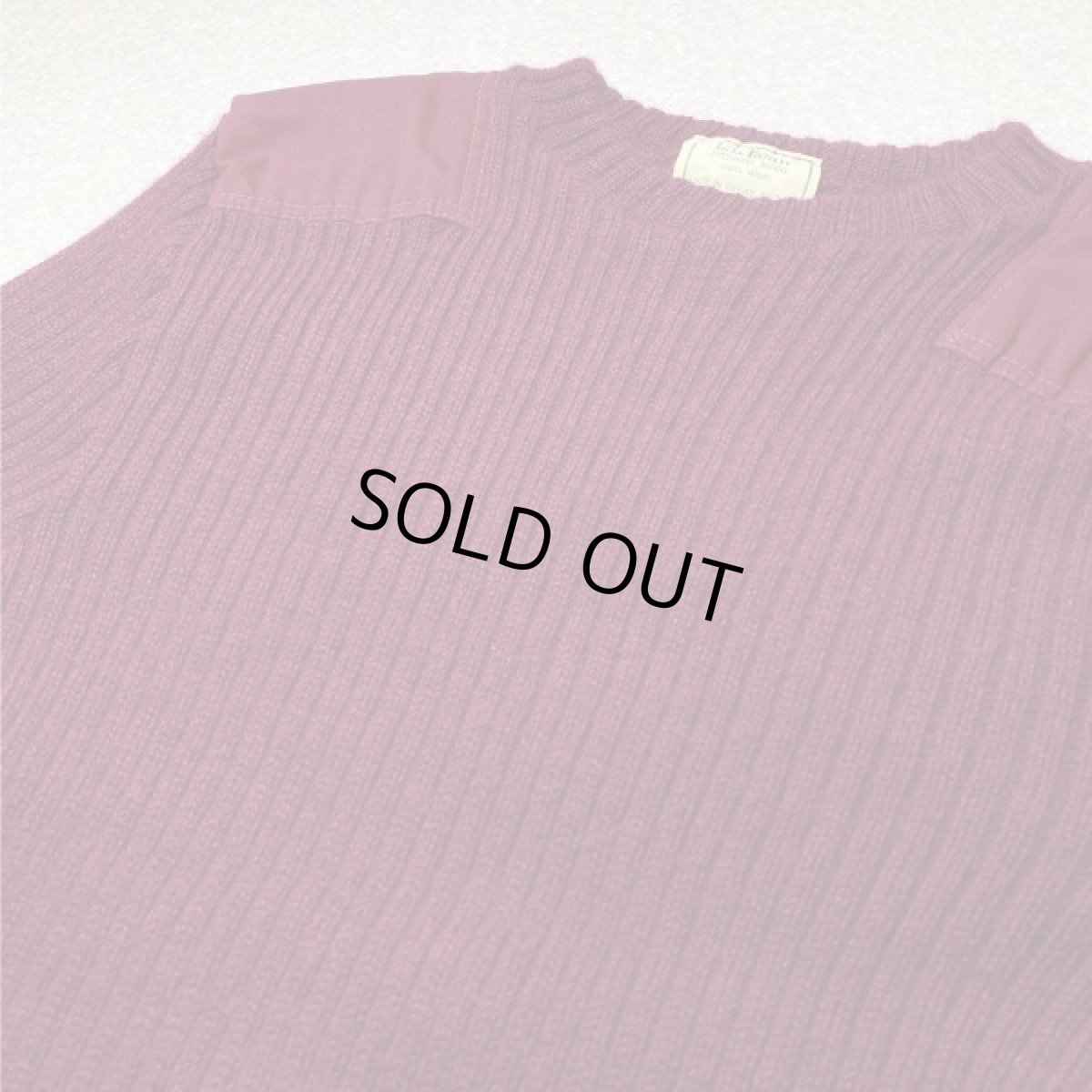 画像15: 「L.L.Bean(エルエルビーン)」ボルドー コマンド グレートブリテン製 ウール ニット (15)