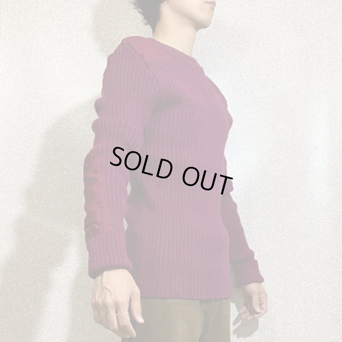 画像17: 「L.L.Bean(エルエルビーン)」ボルドー コマンド グレートブリテン製 ウール ニット (17)