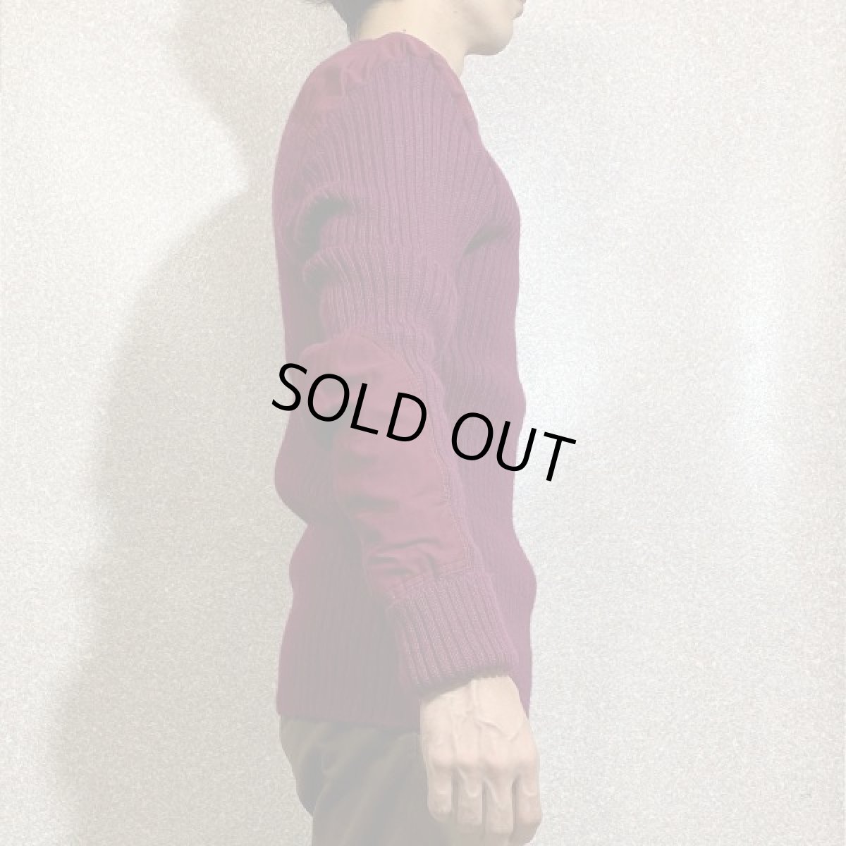 画像18: 「L.L.Bean(エルエルビーン)」ボルドー コマンド グレートブリテン製 ウール ニット (18)