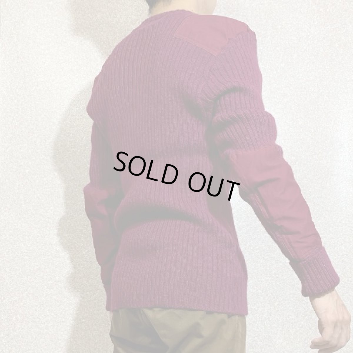 画像19: 「L.L.Bean(エルエルビーン)」ボルドー コマンド グレートブリテン製 ウール ニット (19)