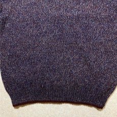 画像6: 「Wool rich(ウール リッチ)」パープル メランジ クルーネック ウール ニット (6)