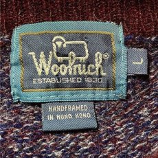 画像7: 「Wool rich(ウール リッチ)」パープル メランジ クルーネック ウール ニット (7)