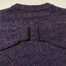 画像9: 「Wool rich(ウール リッチ)」パープル メランジ クルーネック ウール ニット (9)