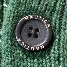 画像7: 「NAUTICA(ノーティカ)」グリーン ハーフボタン ワンポイント刺繍 メランジ ニット (7)