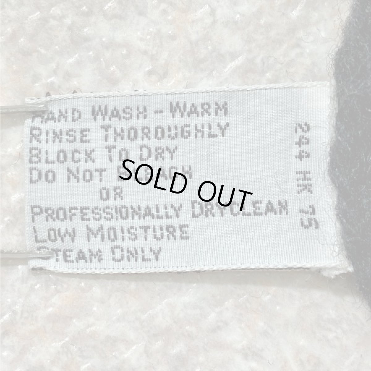 画像12: 「L.L.Bean(エルエルビーン)」ウールマーク ブラック シェットランド ピュアウール ニット (12)