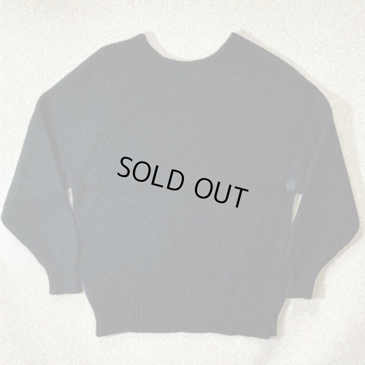 画像8: 「L.L.Bean(エルエルビーン)」ウールマーク ブラック シェットランド ピュアウール ニット (8)