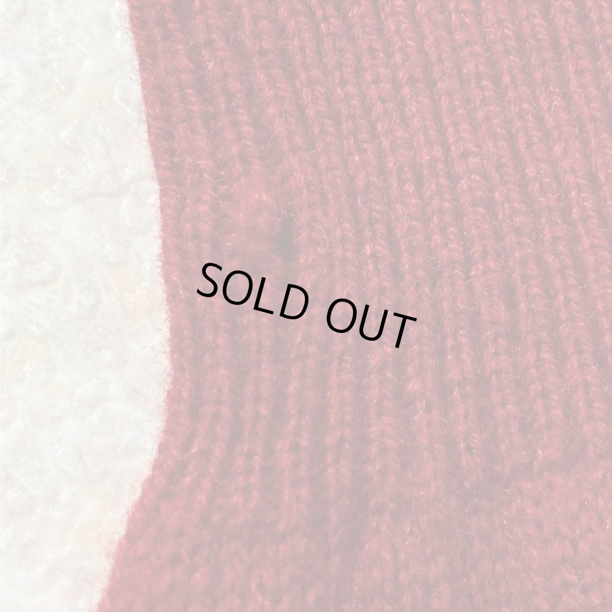 画像10: 「L.L.Bean(エルエルビーン)」スコットランド製 レッド ラグランスリーブ ハイゲージ ラムズ ニット (10)