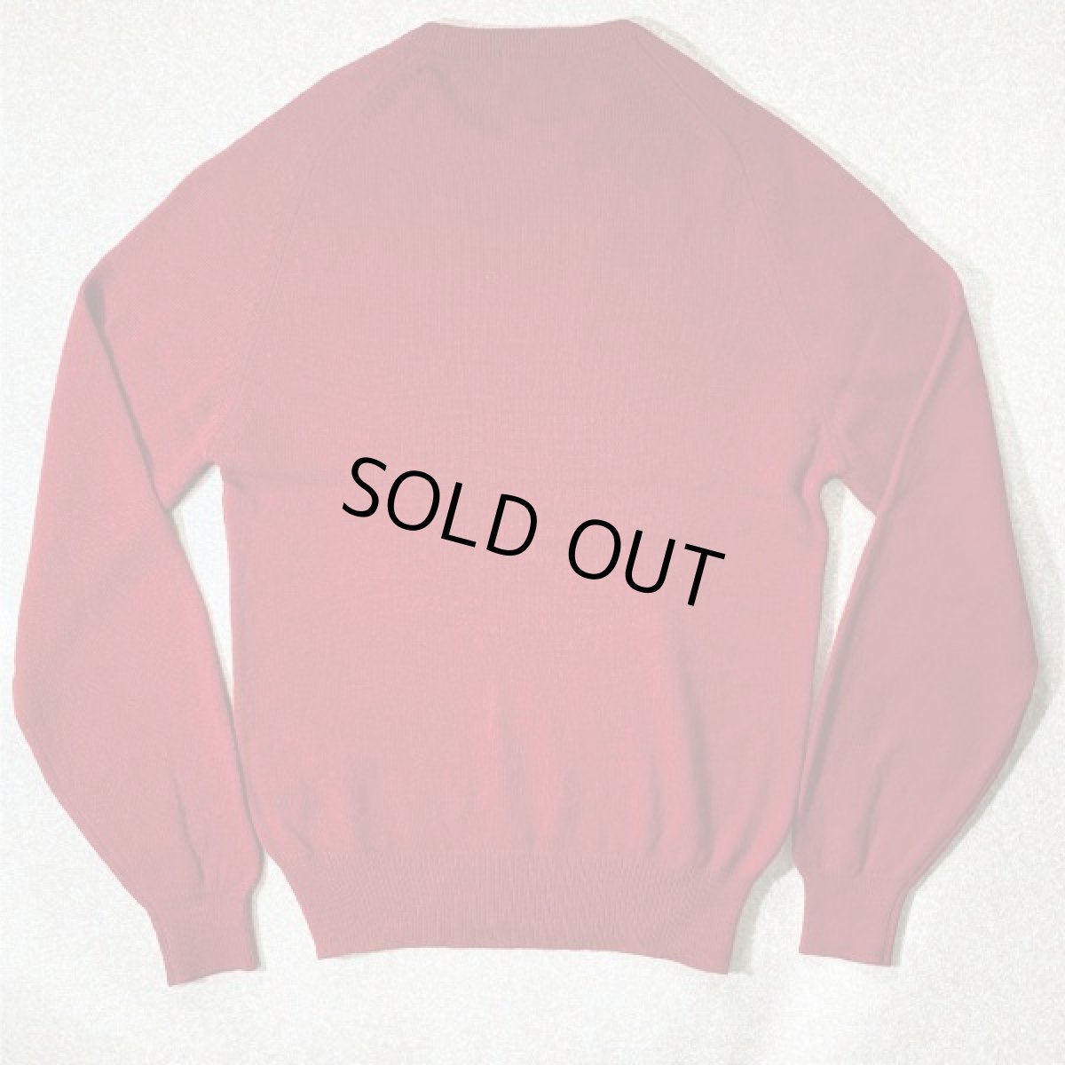 画像11: 「L.L.Bean(エルエルビーン)」スコットランド製 レッド ラグランスリーブ ハイゲージ ラムズ ニット (11)