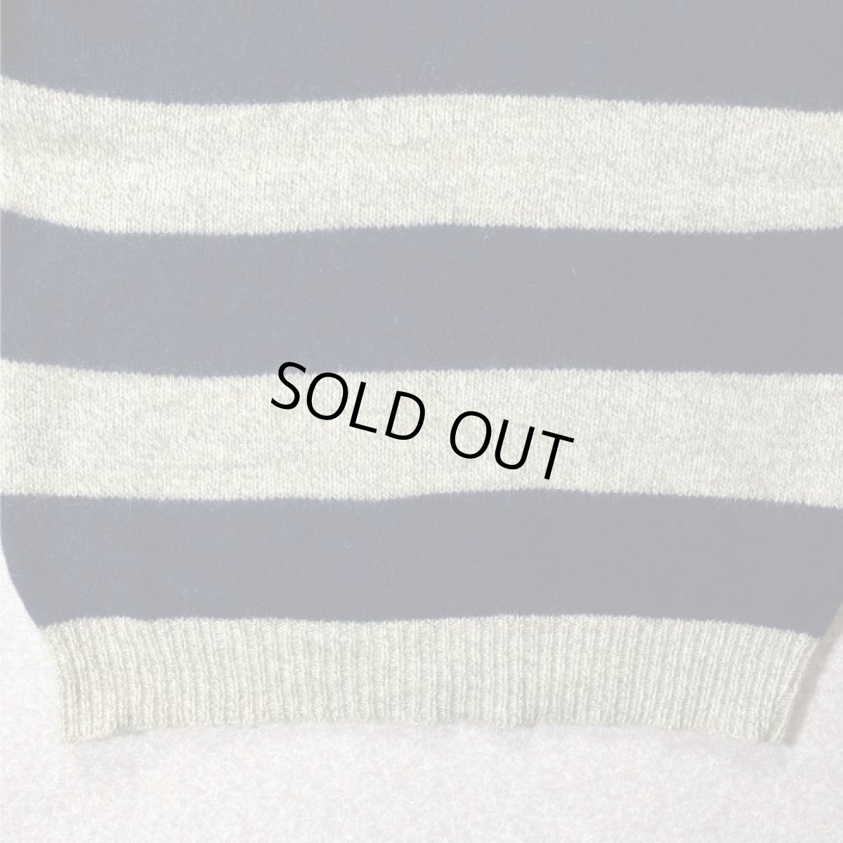 画像11: 「L.L.Bean(エルエルビーン)」メランジ 太ボーダー USA製 ローゲージ クルーネック ニット (11)