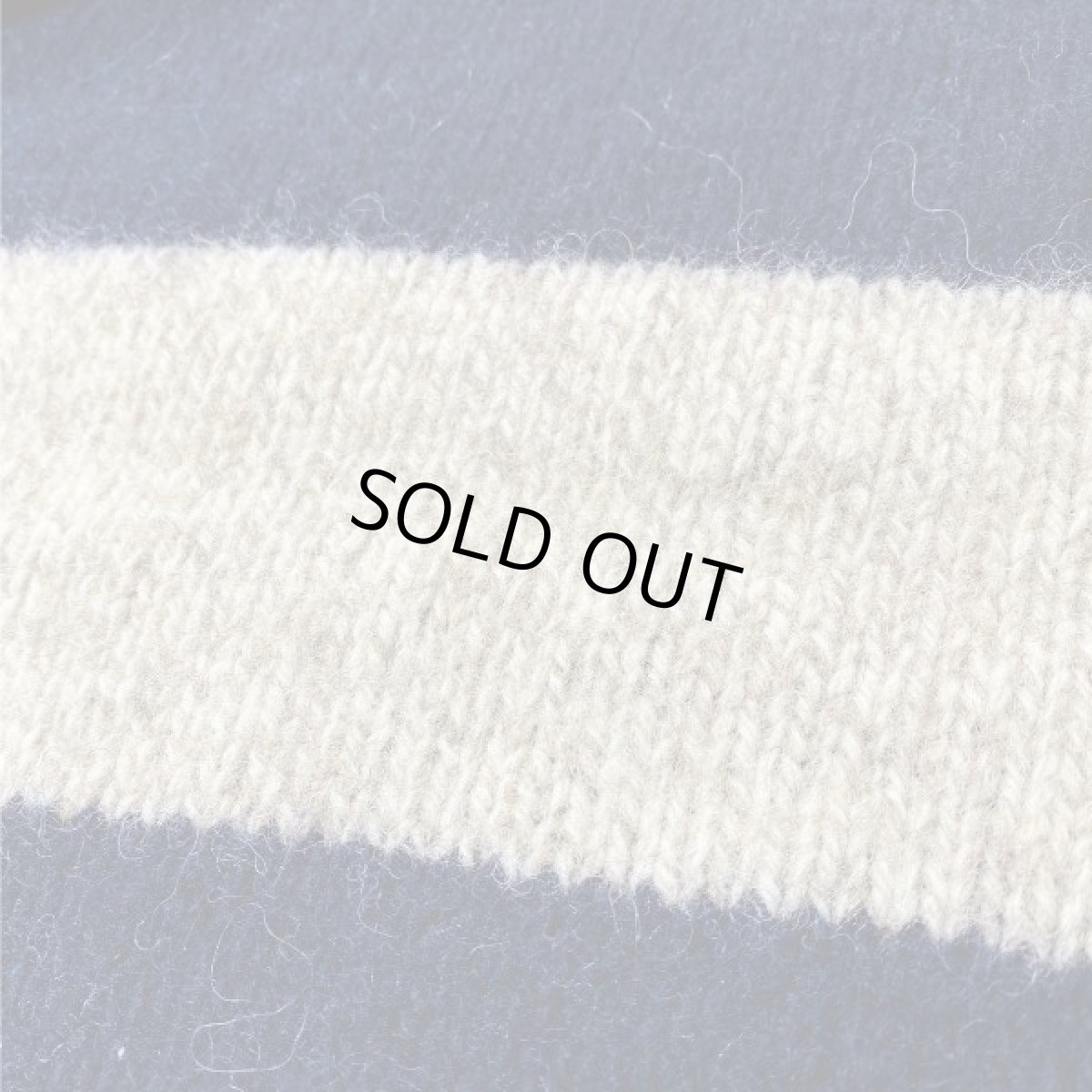 画像13: 「L.L.Bean(エルエルビーン)」メランジ 太ボーダー USA製 ローゲージ クルーネック ニット (13)