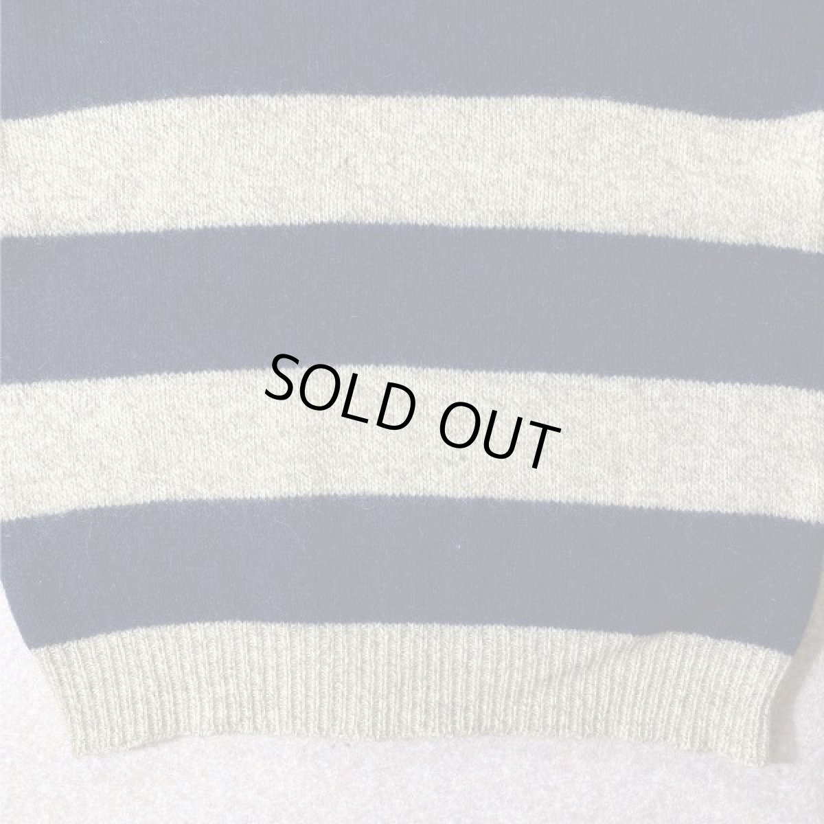 画像6: 「L.L.Bean(エルエルビーン)」メランジ 太ボーダー USA製 ローゲージ クルーネック ニット (6)