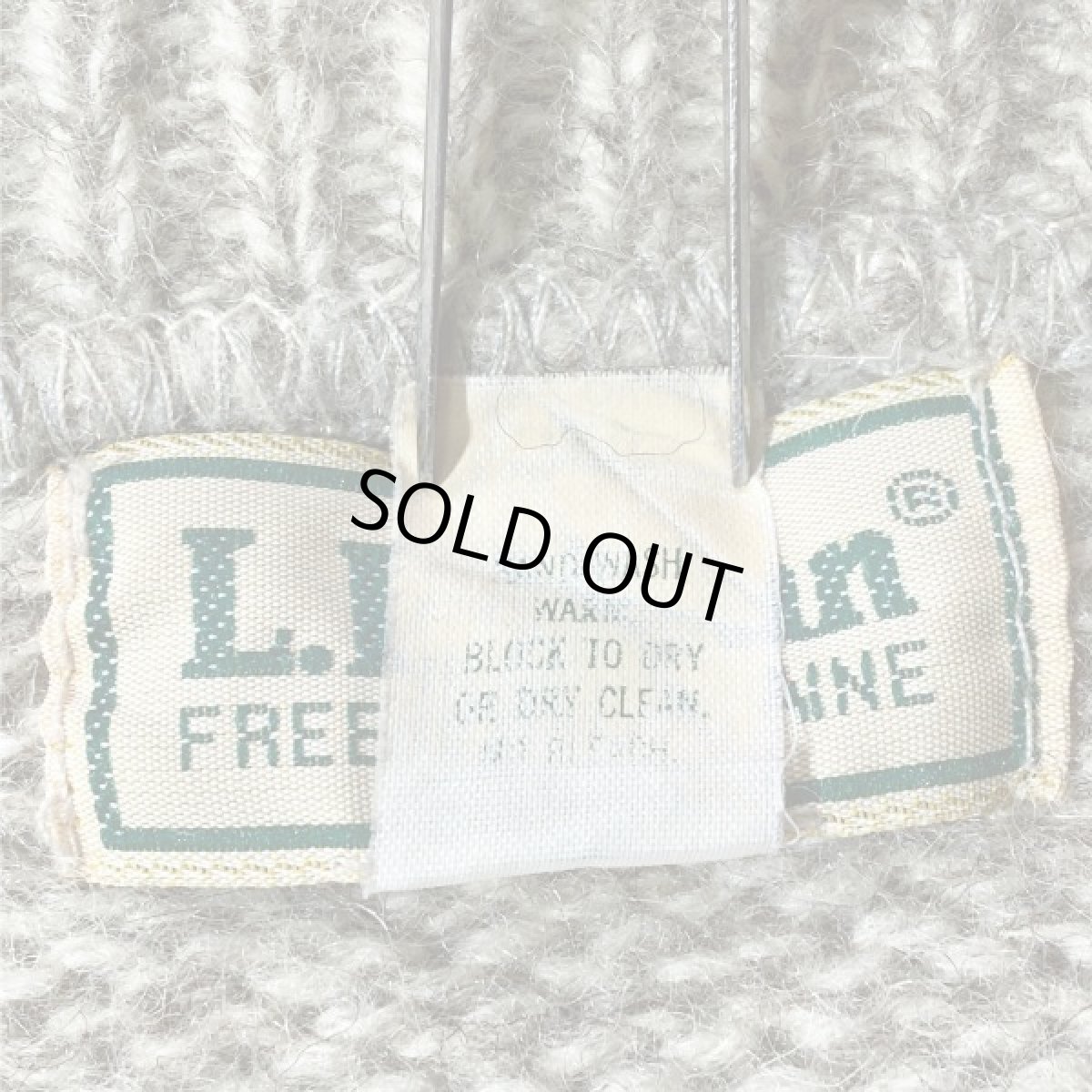 画像8: 「L.L.Bean(エルエルビーン)」メランジ 太ボーダー USA製 ローゲージ クルーネック ニット (8)