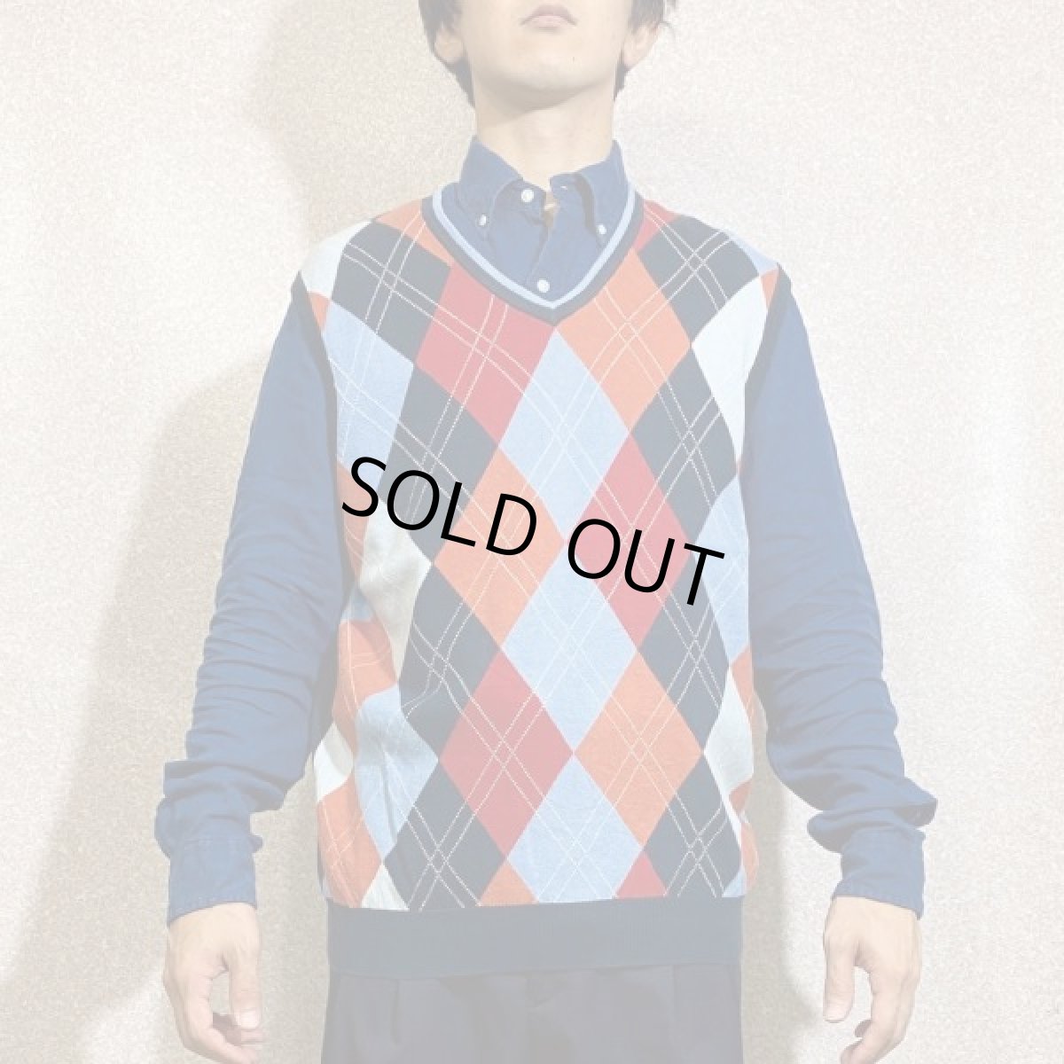 画像16: 「Brooks Brothers(ブルックスブラザーズ)」アーガイル柄 Vネック ニット ベスト (16)