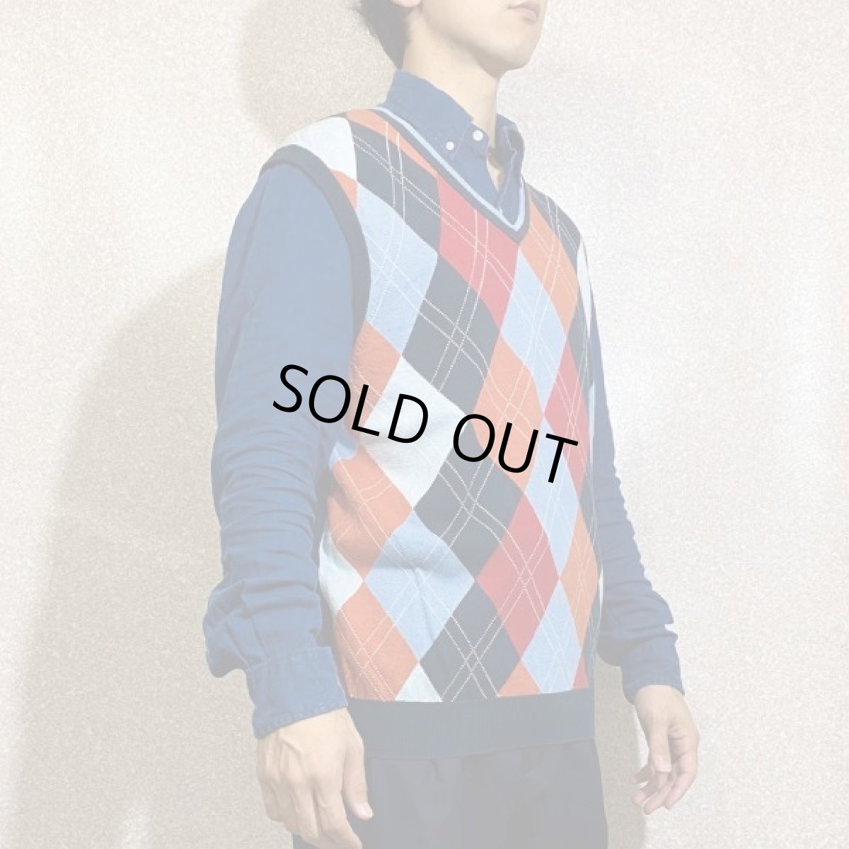 画像17: 「Brooks Brothers(ブルックスブラザーズ)」アーガイル柄 Vネック ニット ベスト (17)