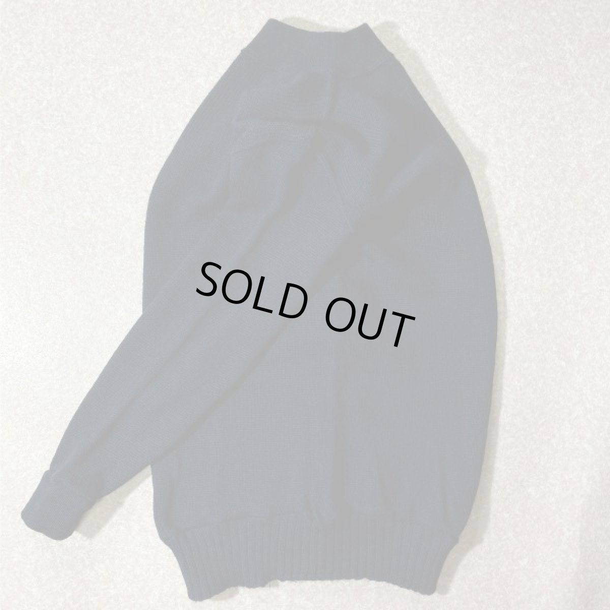 画像13: 「U.S. NAVY(ユー・エス・ネイビー)」ブラック モックネック ミリタリー 軍物 ウール ニット (13)