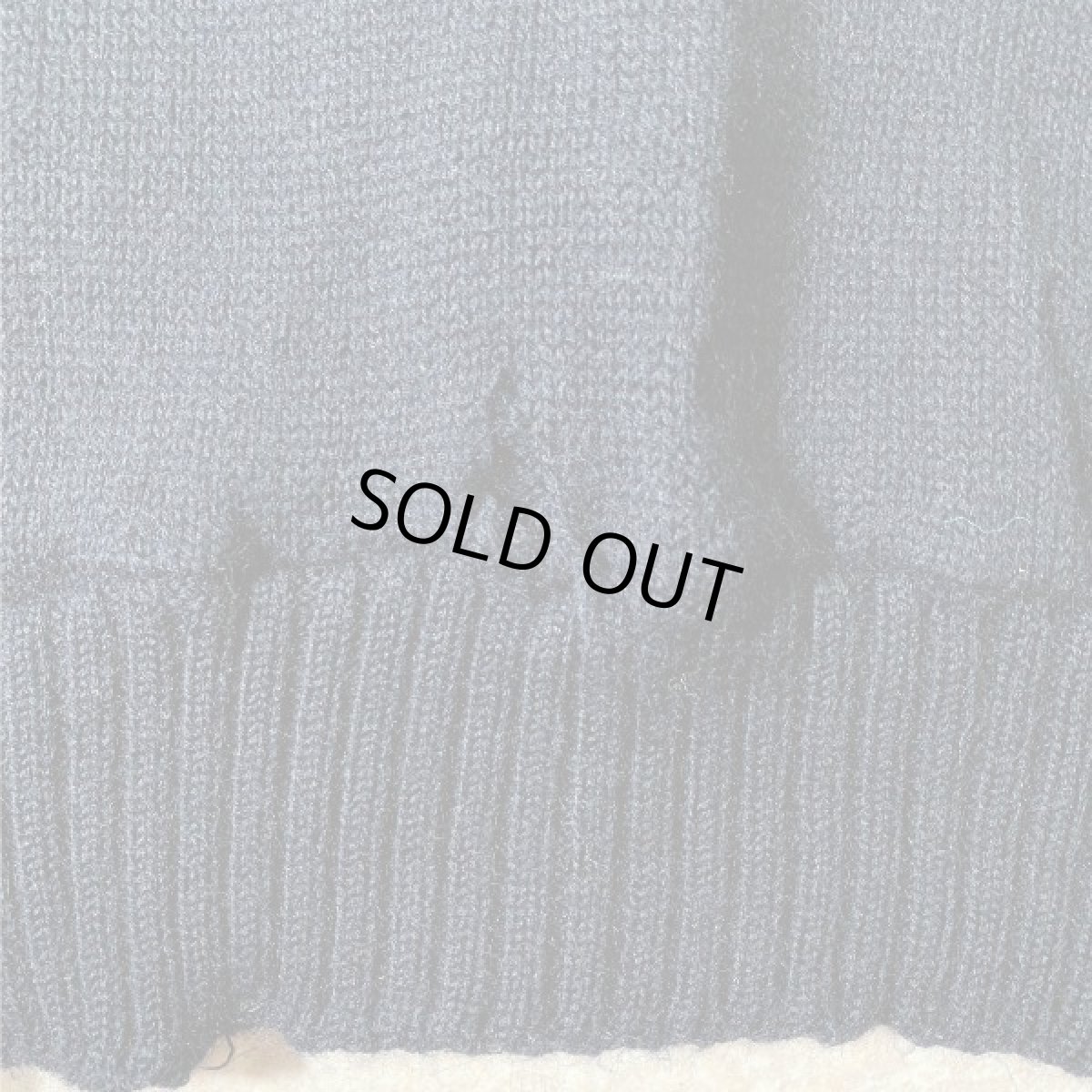 画像14: 「U.S. NAVY(ユー・エス・ネイビー)」ブラック モックネック ミリタリー 軍物 ウール ニット (14)